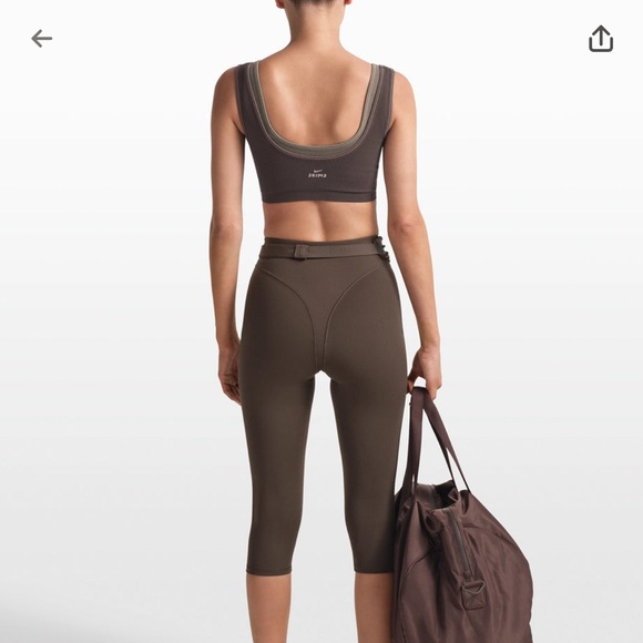 NikeSKIMS Ribbed SeamlessScoop Bra - Phoenix/Truffle - Picture 5 of 7